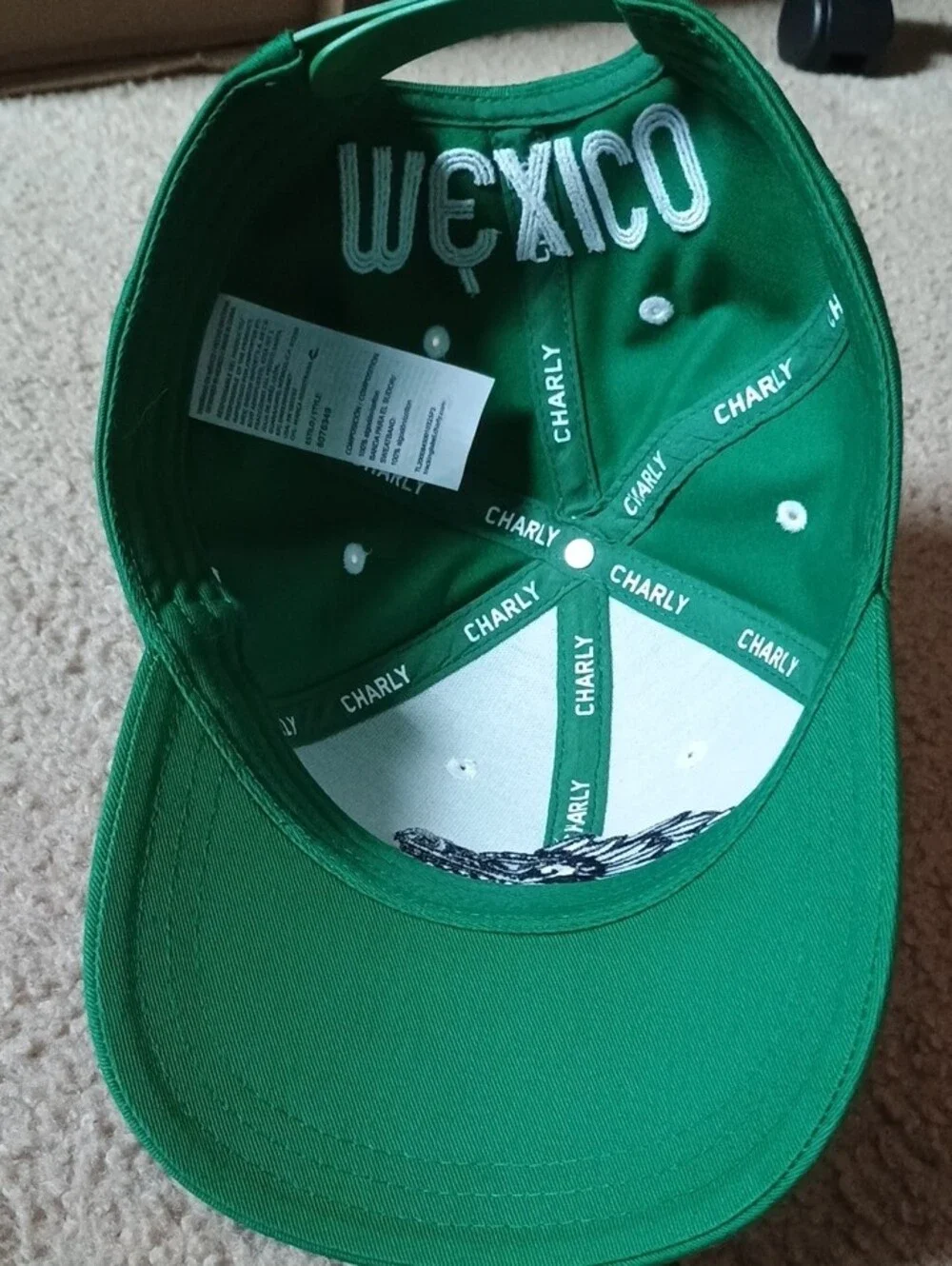 Charly Mexico Heritage Baseball Cap With Embroidered Patch 100% Cotton